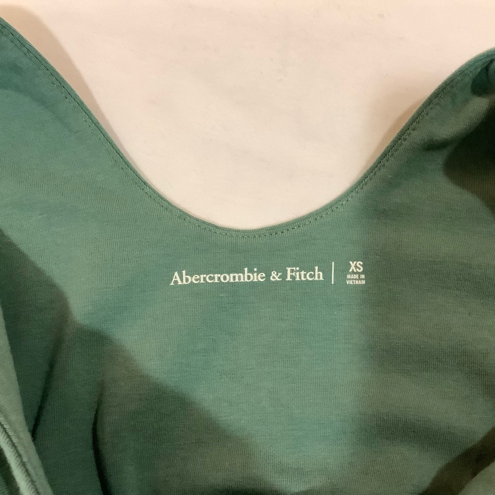 NWT new Abercrombie & Fitch Henley Seamless Tank Thong green Bodysuit Sz XS & S - Picture 7 of 13